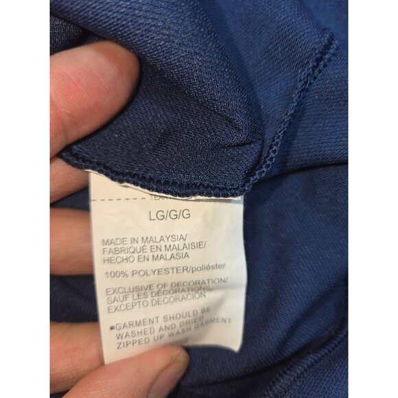 Under Armour Mens Navy Fitted Full-Zip Track Jacket Large - Picture 4 of 8